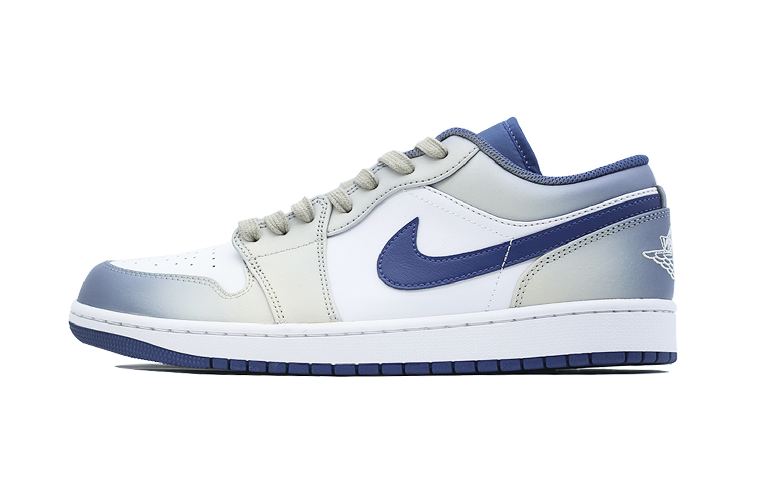 

Jordan Баскетбольные кроссовки Air 1 Lemon Sea Cushioning Low-Top Vintage, мужские, цвет морской синий