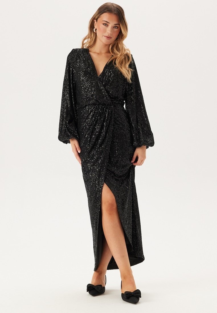 

Платье SPARKLING WRAP GOWN Bubbleroom, черный