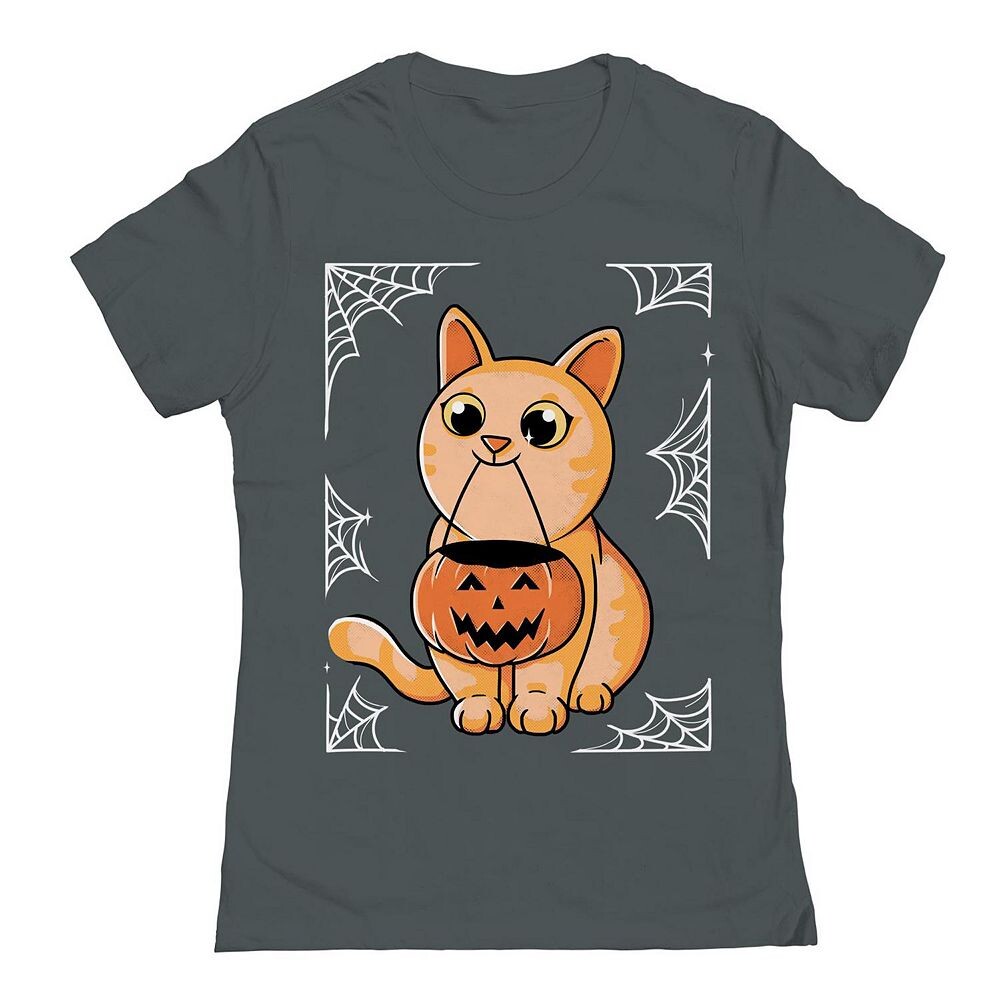 

Футболка Junior's Purrfect Halloween с рисунком Хэллоуина, цвет Heavy Metal