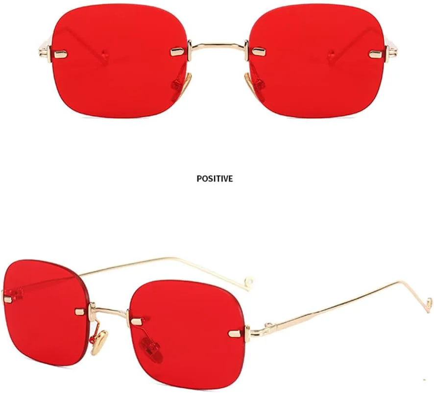 

Ретро солнцезащитные очки для женщин, модные, без оправы, с градиентным переходом цвета, солнцезащитные очки с линзами, женские безрамочные очки HVTVTLA, 8