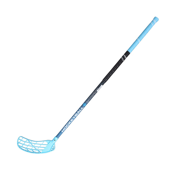 

He Jiagong Большая круглая клюшка для флорбола, сухопутная хоккейная клюшка, карбоновая палка, левая рука, синяя, 100 см