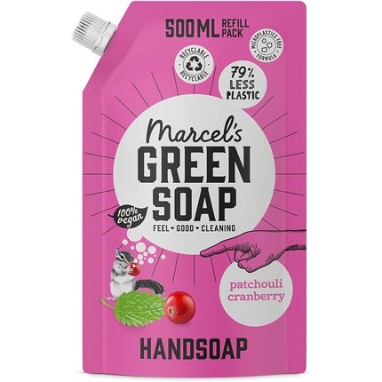 

Сменный блок мыла для рук «Пачули и клюква», 500 мл, Marcel'S Green Soap