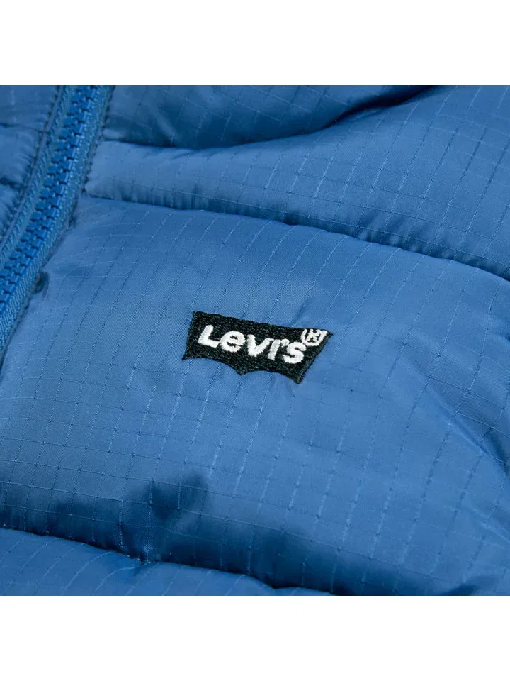 Стеганая жилетка, капюшон, Levi's Kids, синий — фото 3