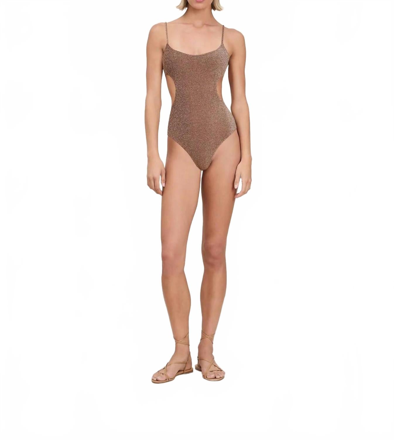 

Калени платье-купальник с круглым вырезом в сепии Devon Windsor, Sepia