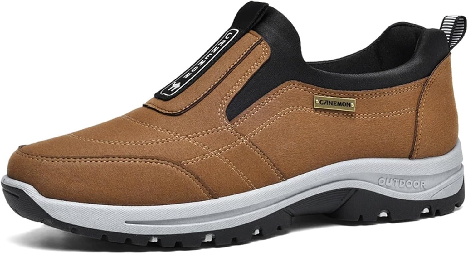 

Кроссовки без шнурков Canbebig для мужчин и женщин, удобная обувь для ходьбы, легкие, дышащие, для походов, повседневные, с поддержкой свода стопы, для улицы, бега и джоггинга, коричневый