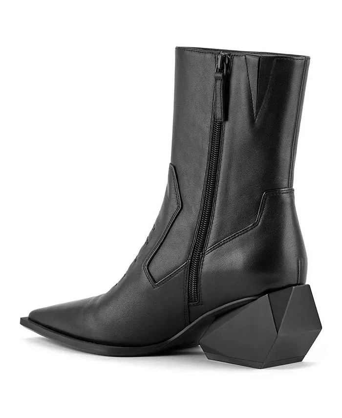 Женская модель сапог Ricky West Mid United Nude, черный — фото 4