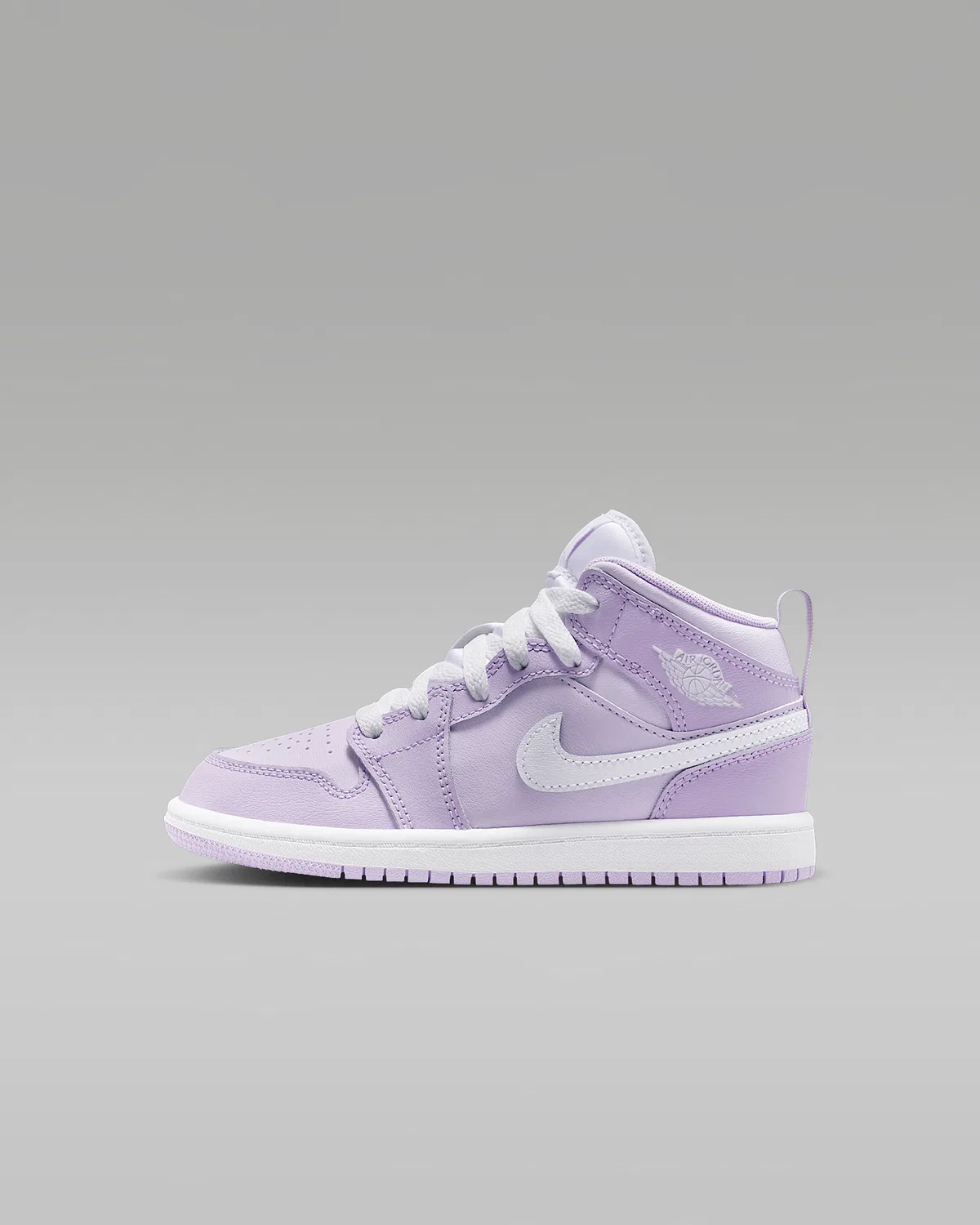 Кроссовки Jordan 1 Mid для малышей, Violet Mist/Barely Grape/White