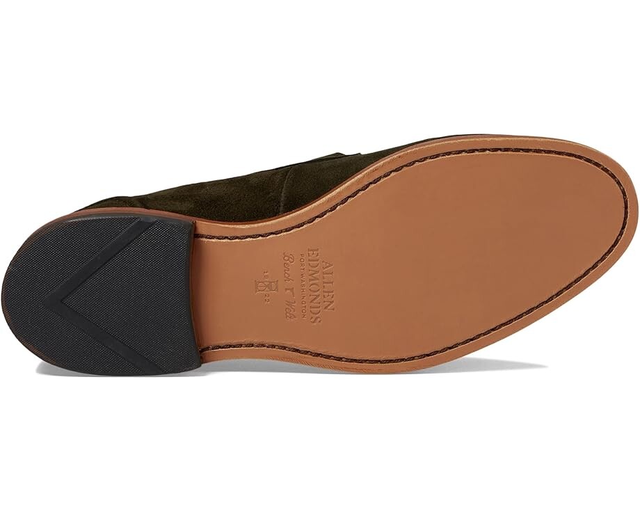 Оксфорды Allen Edmonds Randolphbit Penny Loafers, цвет Hunting Green Suede — фото 3