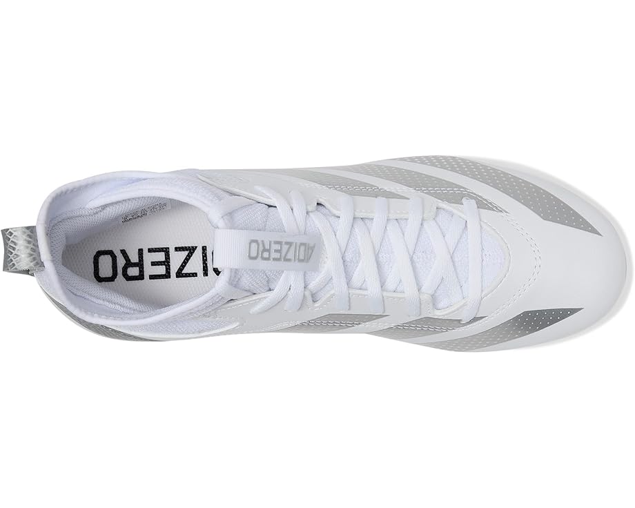 Кроссовки adidas Adizero Impact.2 Football Cleats, цвет White/Silver Metallic/White — фото 2