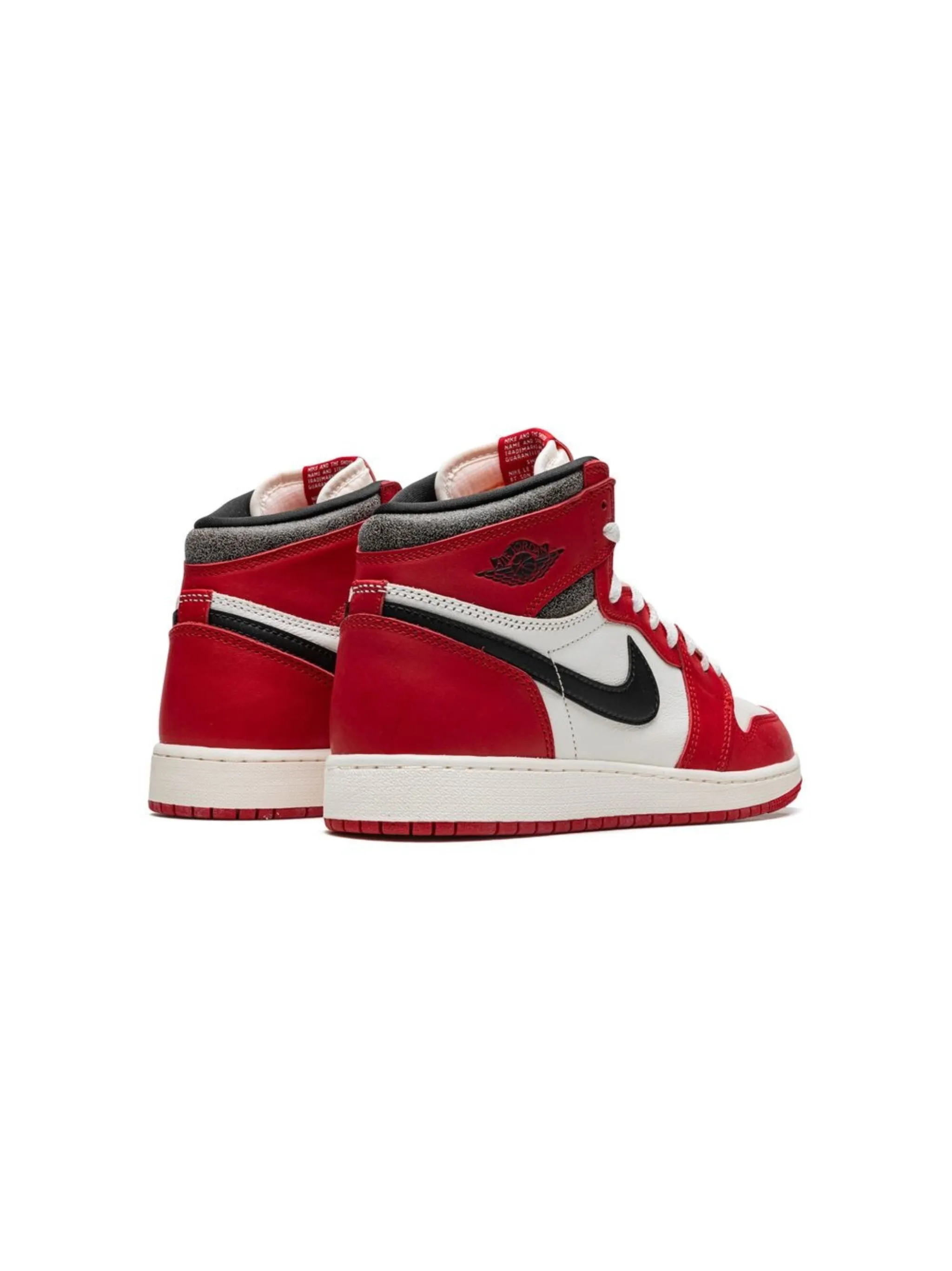 Кроссовки Air Jordan 1 Chicago Lost & Found Jordan Kids, красный — фото 3