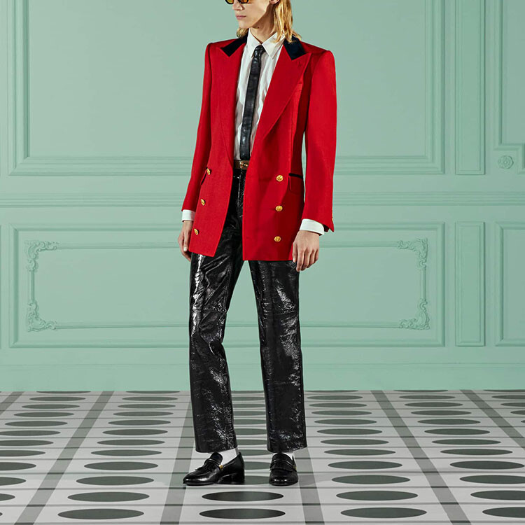 Деловой костюм мужской красный Gucci, красный — фото 2