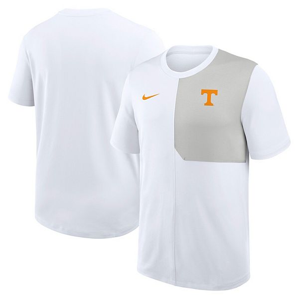 

Мужская белая футболка tennessee volunteers 2025 sideline uv performance coach Nike