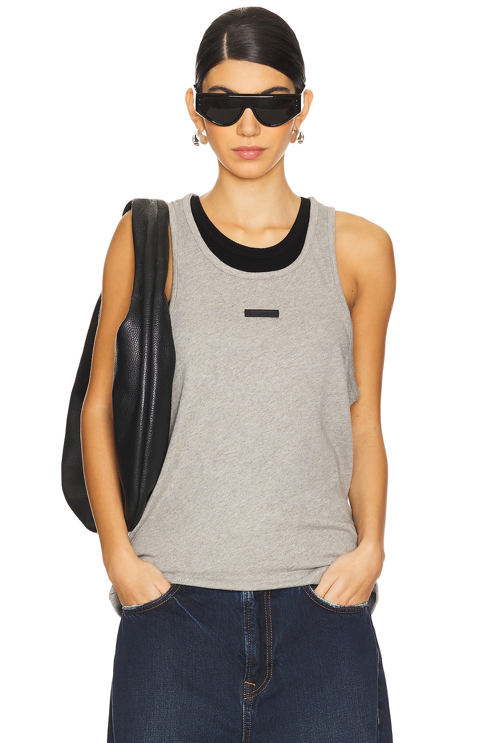 

Майка Fear Of God Essentials, цвет dark heather