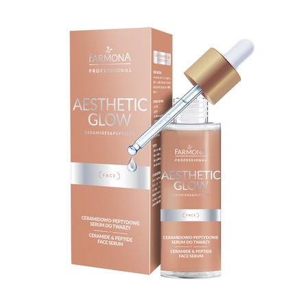 

Сыворотка для лица с керамидами и пептидами Aesthetic Glow 30 мл Farmona