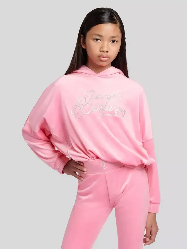 Детский комплект: свободная толстовка и велюровые леггинсы Juicy Couture, Morning Glory — фото 3