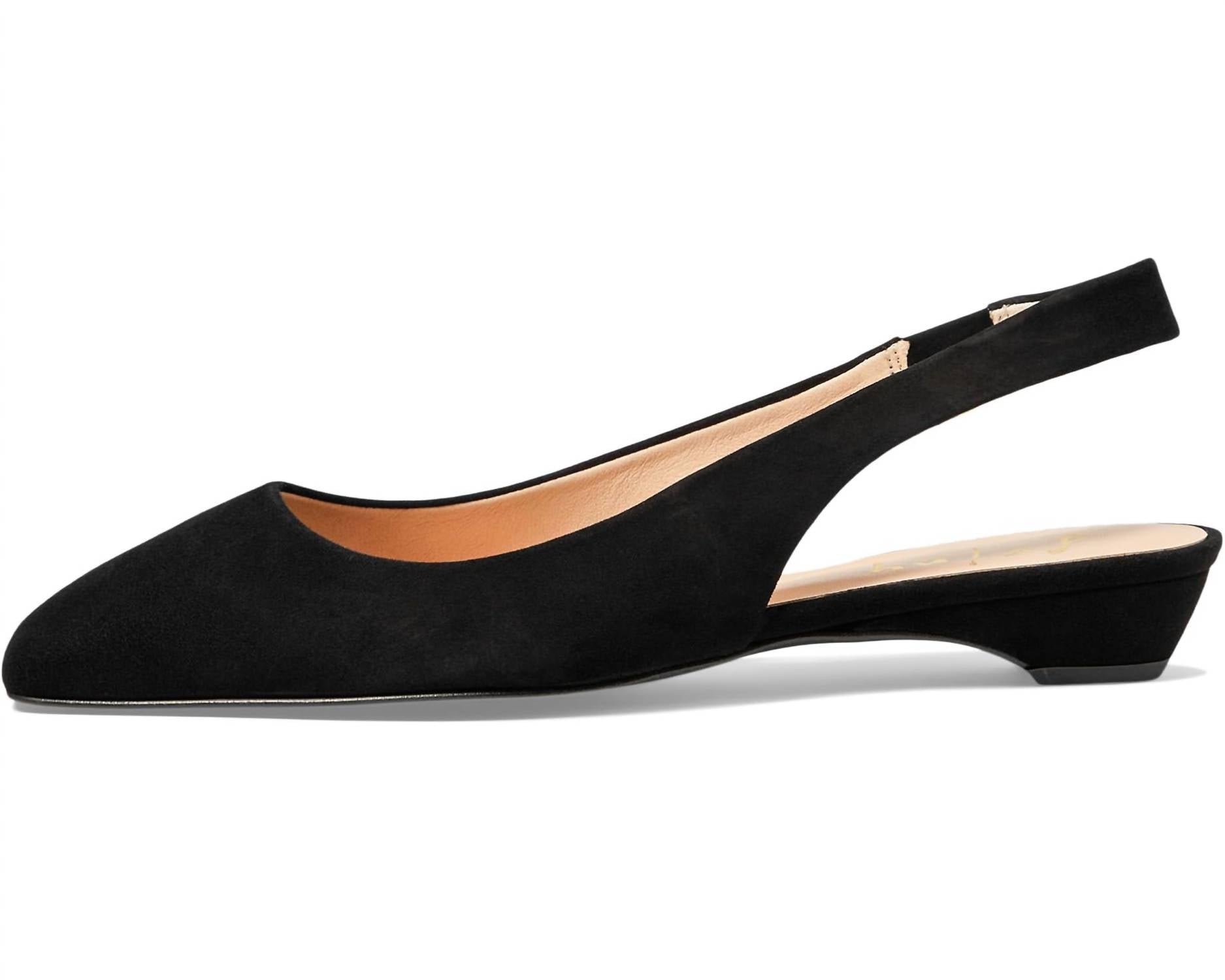 Женские черные балетки Mischa с ремешком на пятке French Sole — фото 3