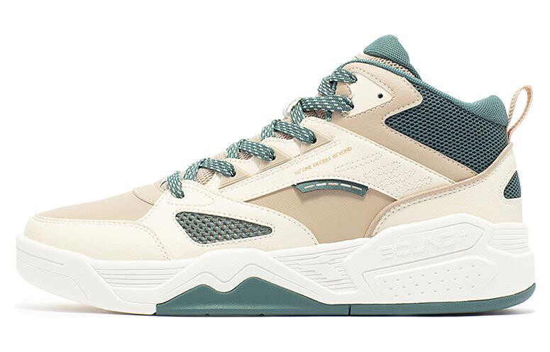 

Кеды мужские, обувь для скейтбординга с высоким берцем пшенично-коричневый/темно-зеленый сосновый 361°