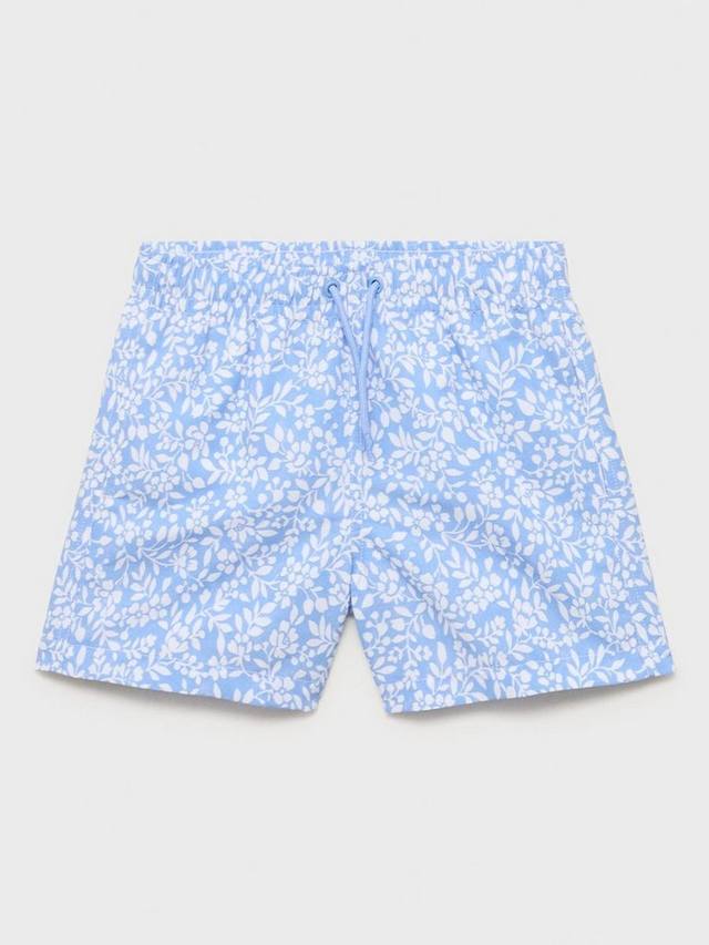 

Детские плавки с цветочным принтом Mango, Pastel Blue