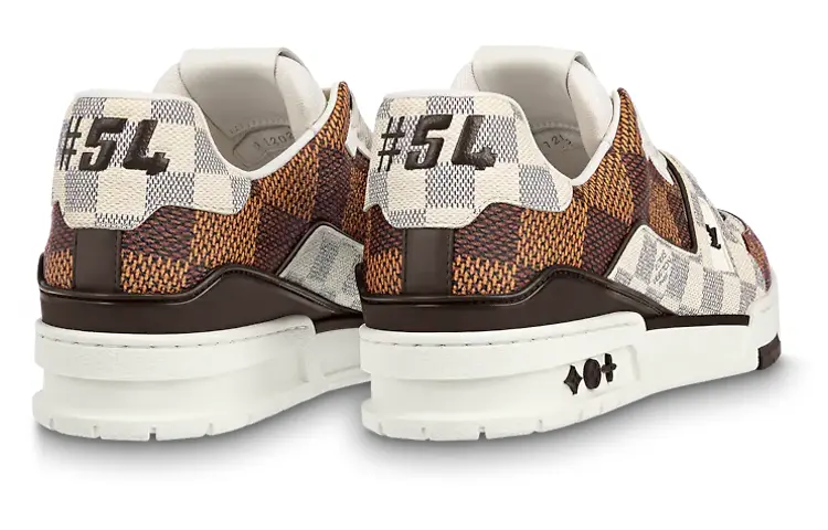 Кроссовки унисекс Louis Vuitton, белый/коричневый/серый — фото 4