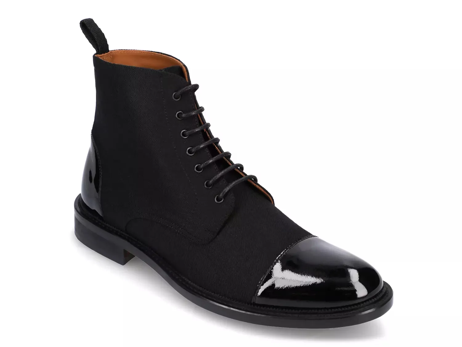 

Ботинки Jack Cap Toe Taft, Tux Black Canvas/Patent Leather
