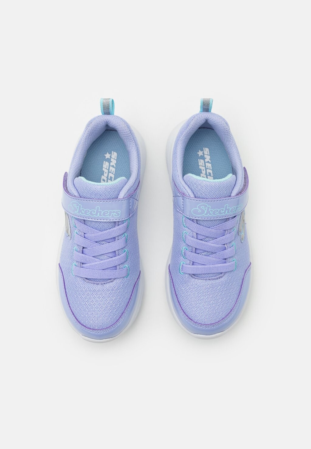 Низкие кроссовки Sole Swifters Skechers, цвет lavender sparkle/turquoise — фото 4