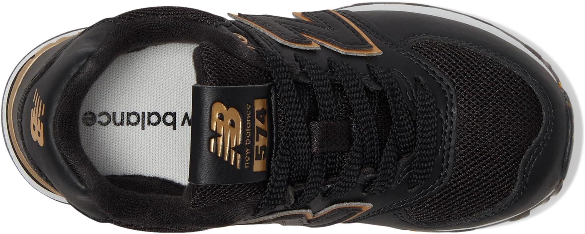 Кроссовки New Balance Kids 574, цвет Black/Gold — фото 2