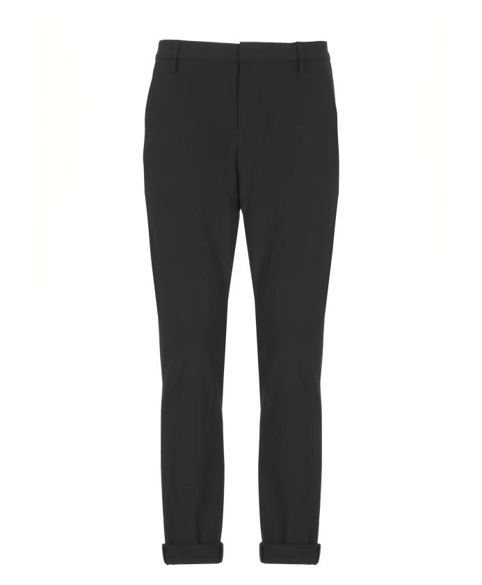 

Черные хлопчатобумажные брюки с карманами Dondup, черный