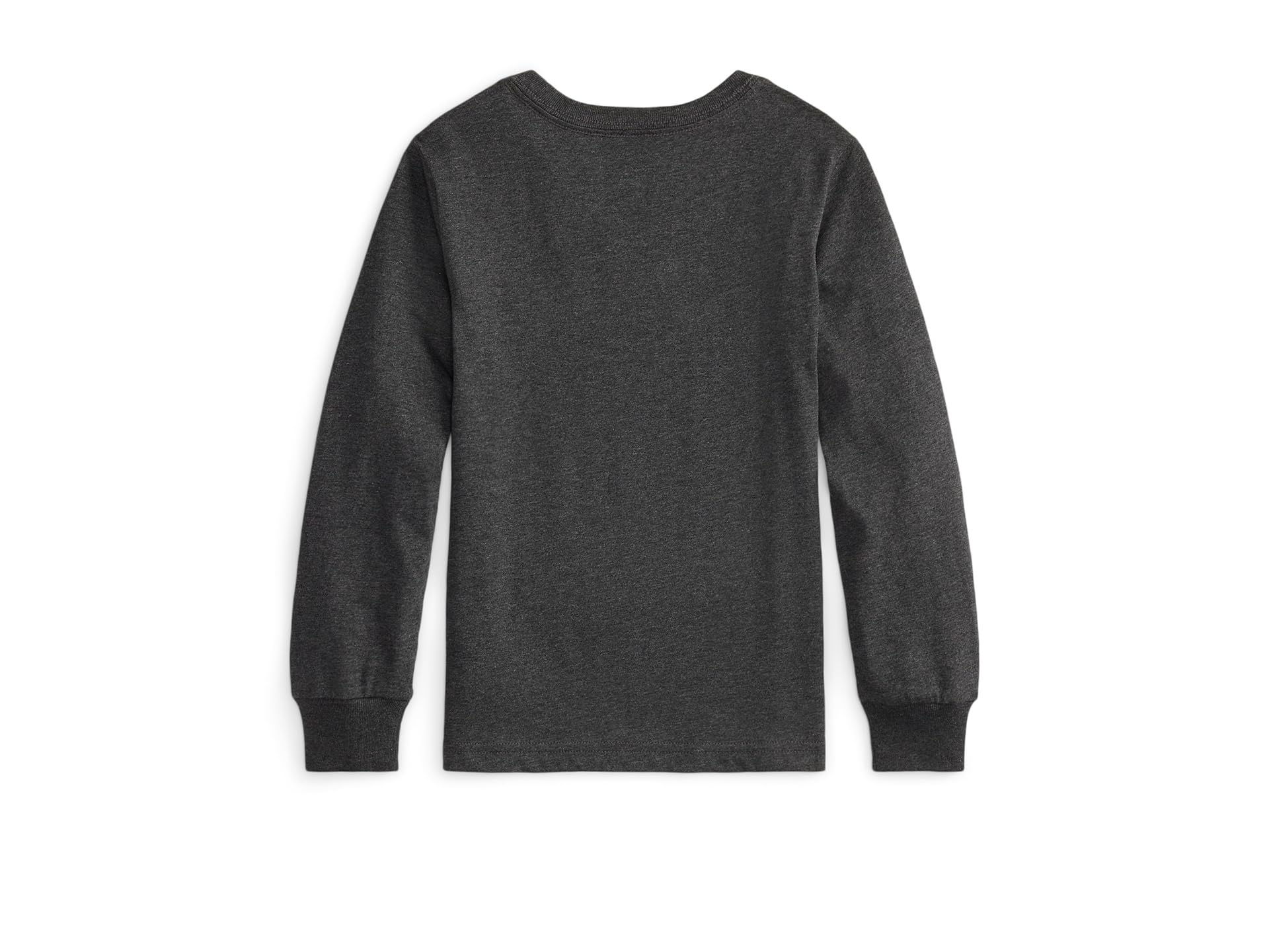 Футболка Polo Ralph Lauren Kids Cotton Jersey Graphic Long Sleeve Tee, цвет Windsor Heather — фото 2