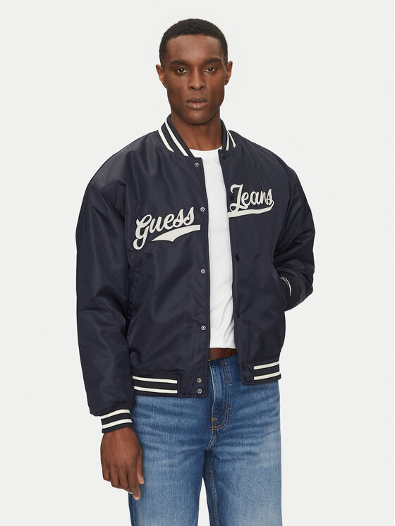 

Куртка-Бомбер стандартный крой M5RL54 WHAA2 Guess Jeans, синий