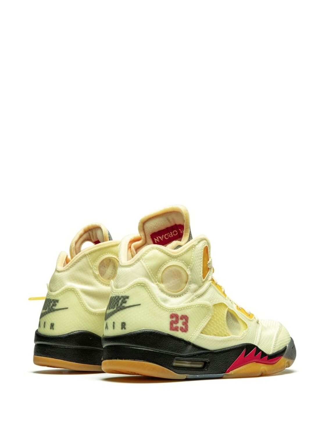 Jordan кроссовки Air Jordan 5 Retro SP 'Sail' из коллаборации с Off-White, белый — фото 3