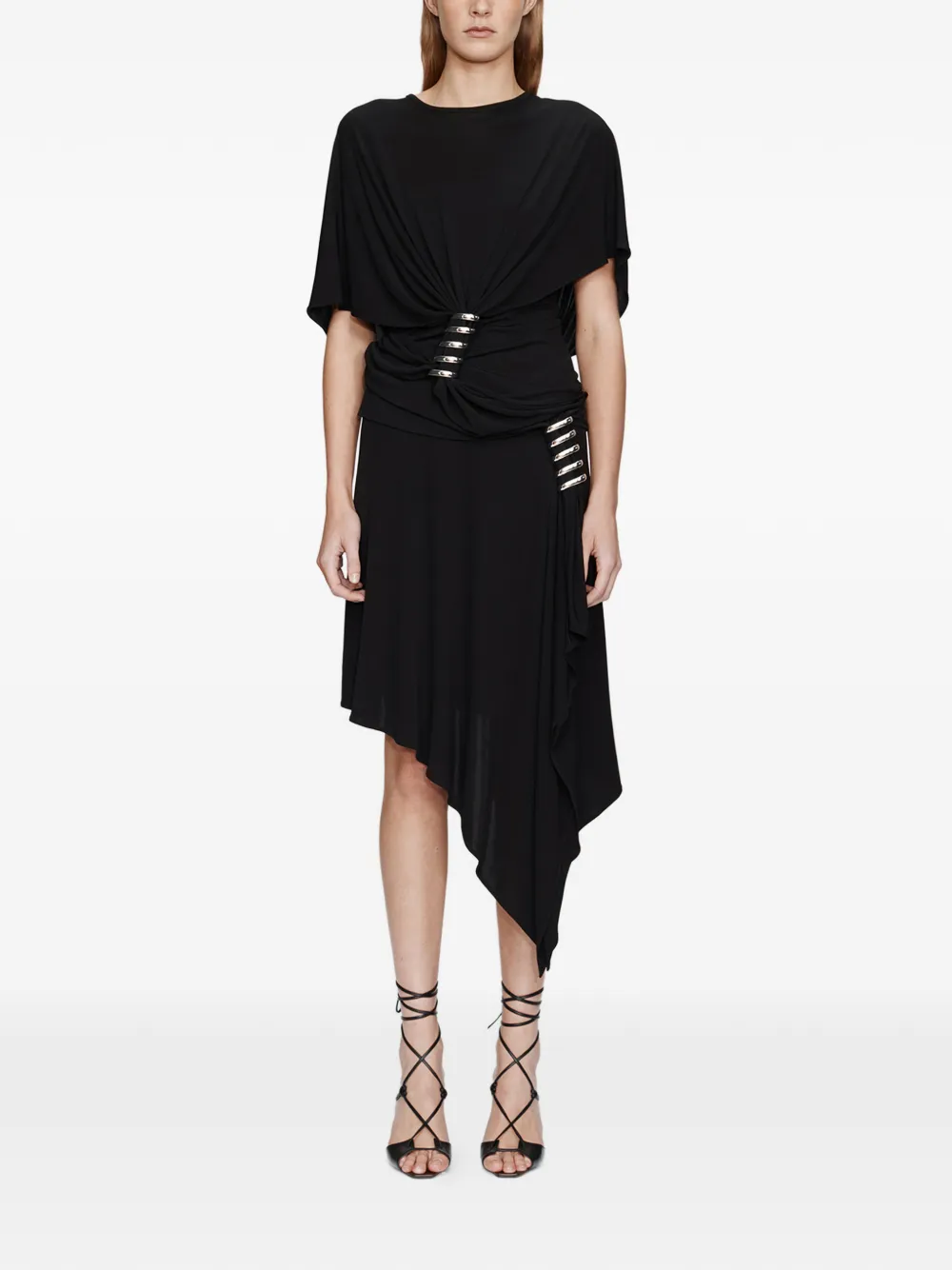 

Декорированная юбка миди Christopher Esber, черный