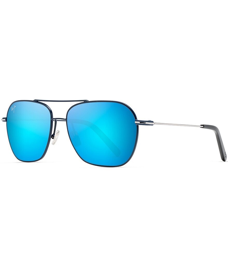 

Поляризованные солнцезащитные очки-авиаторы Maui Jim Mano, синий