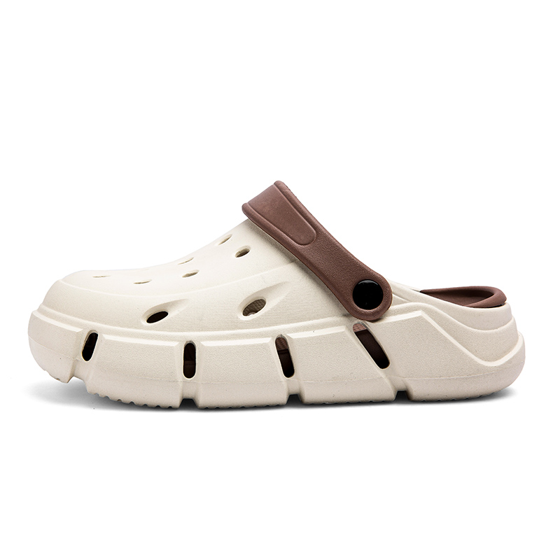 

NANJIREN Клоги унисекс бежево-коричневые, цвет Beige Brown