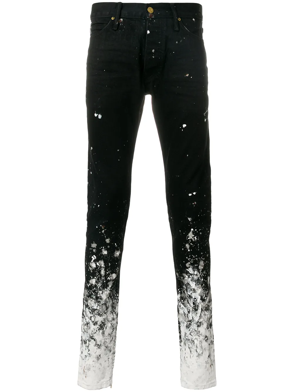 

Джинсы с эффектом разбрызганной краски Fear Of God, черный