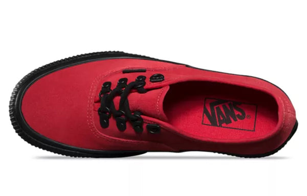 Кроссовки embossed authentic platform 2.0 black/red Vans, черный — фото 4