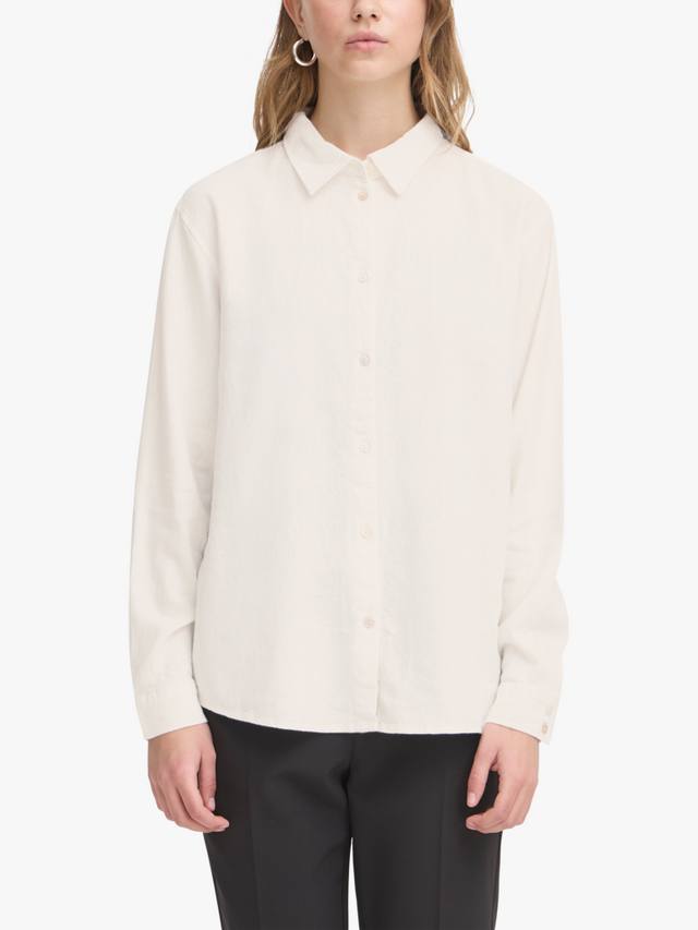 

Футболка Ihlinno из льняной смеси ICHI, Cloud Dancer