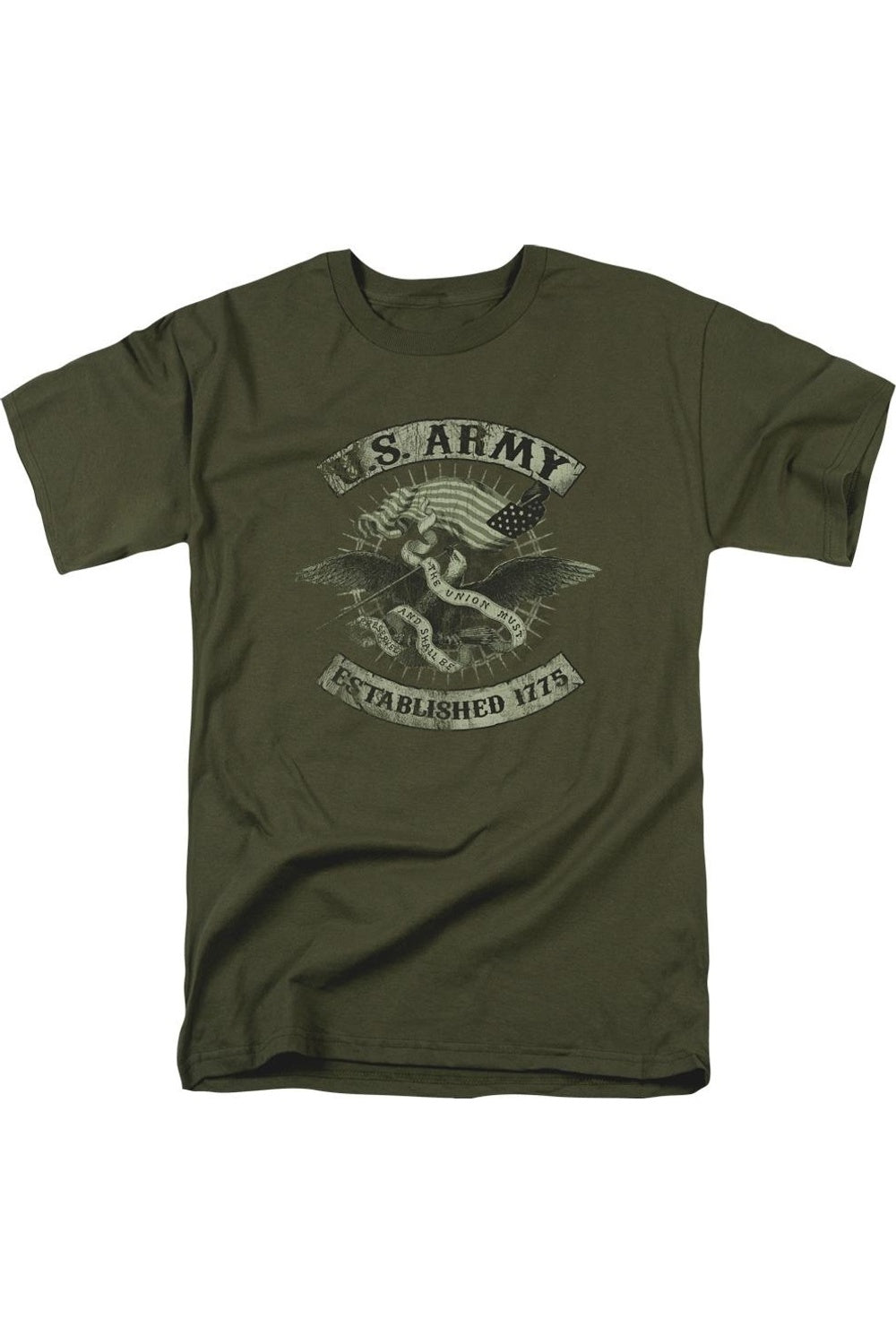 

Футболка с коротким рукавом для взрослых US ARMY Union Eagle Gildan, хаки