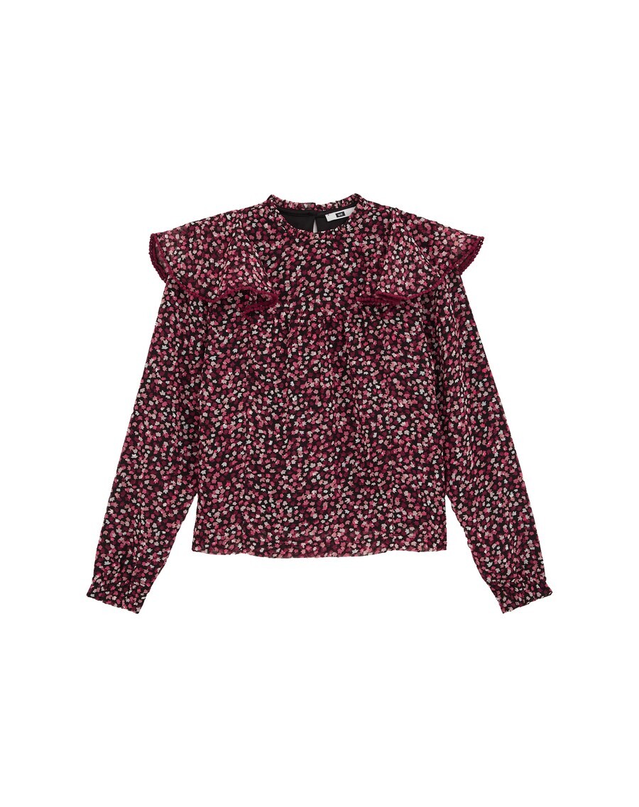 

Блуза WE Fashion Blouse, цвет Bordeaux/Burgundy/Pastel red