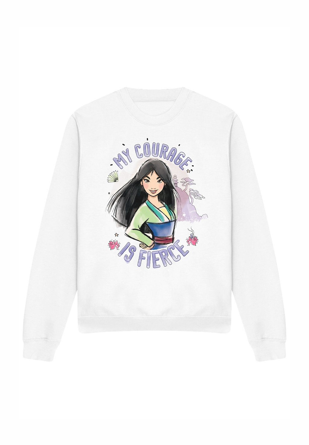 

Толстовка MULAN MY COURAGE IS FIERCE Disney, белый