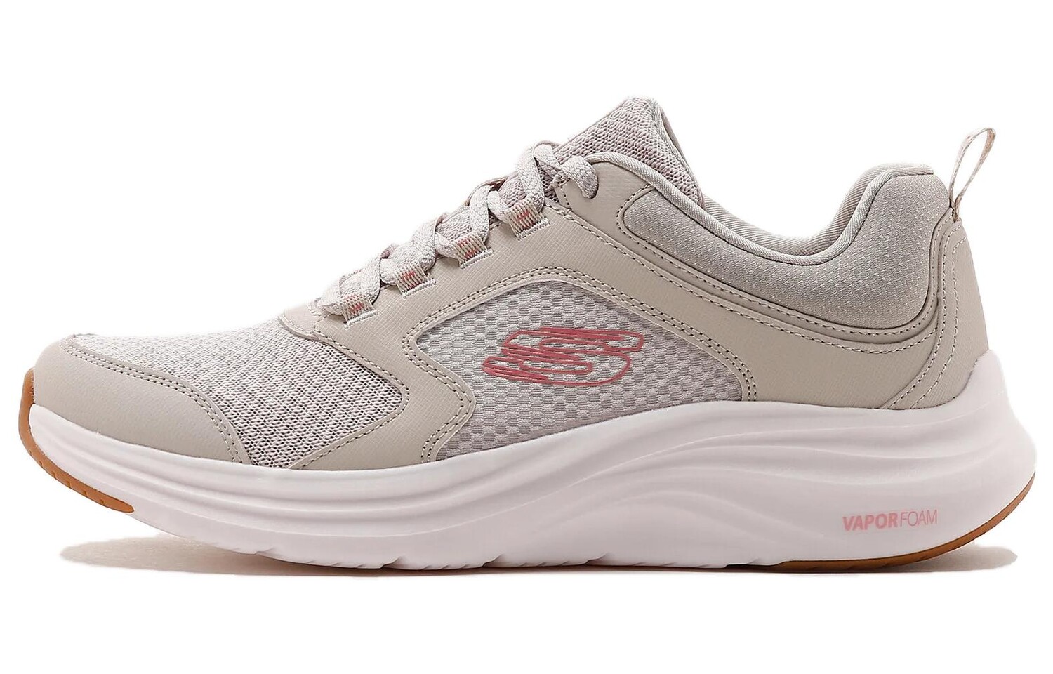 

Кроссовки Vapor Foam женские с низким верхом бежево-розовые Skechers
