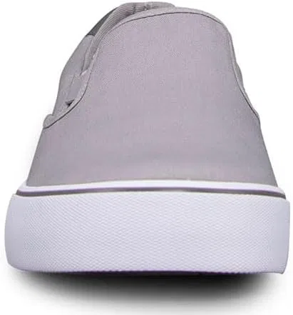 Кроссовки Lugz Herren Clipper Classic Slip-on Canvas, Alloy, Anthracite, White, Grey — фото 2