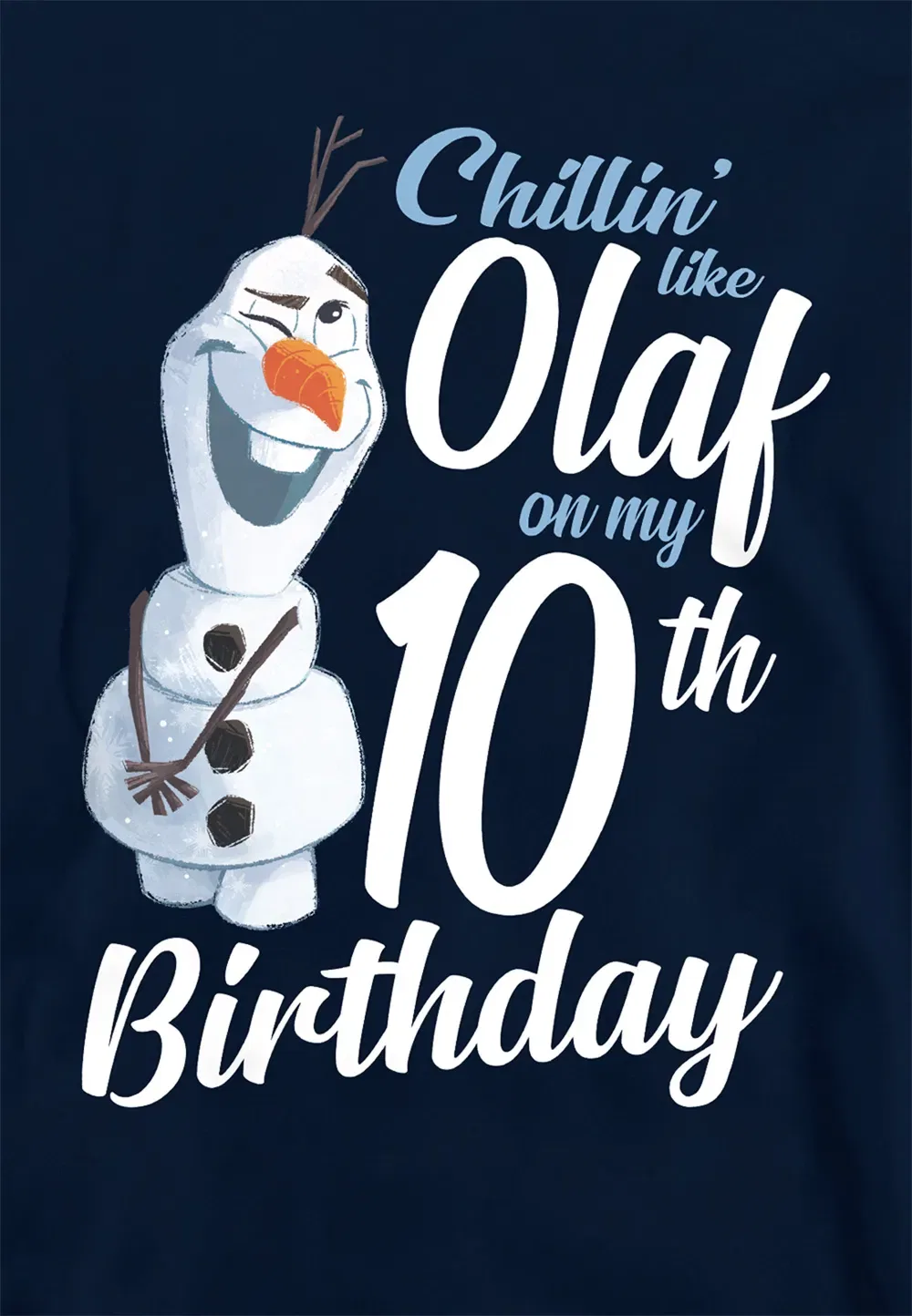 Детская худи Disney Frozen с Олафом, темно-синий, темно-синий — фото 2