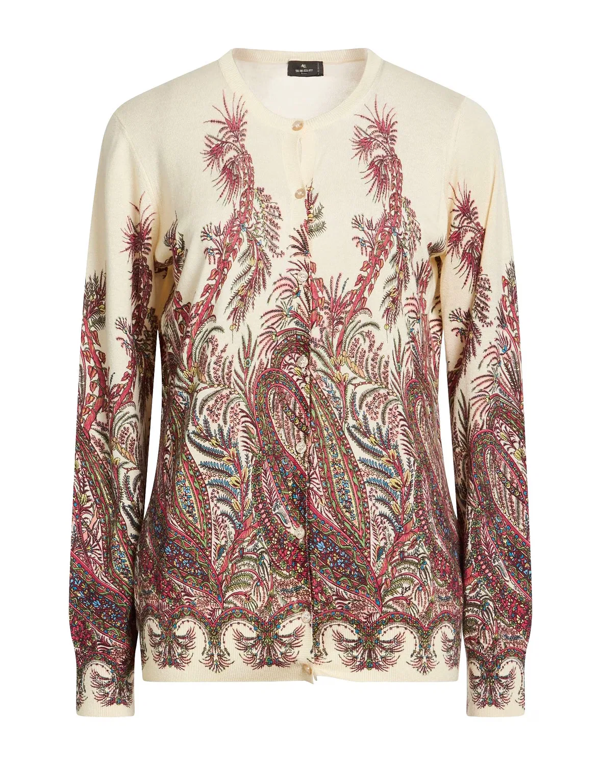 Кардиган с цветочным принтом ETRO Ivory