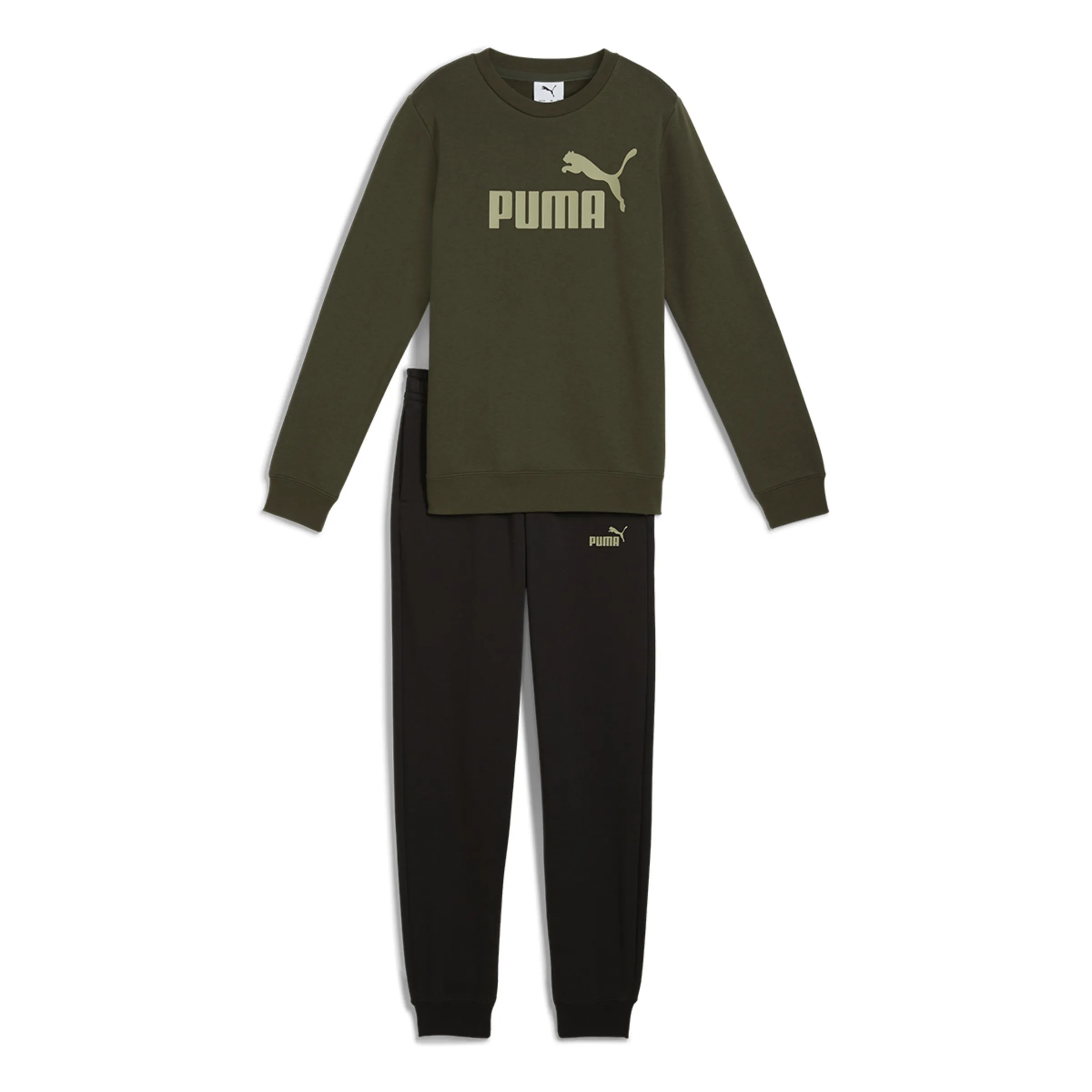 

Пуловер и джоггеры ESS No.1 Logo Crew Sweat FL B Унисекс Puma, зеленый