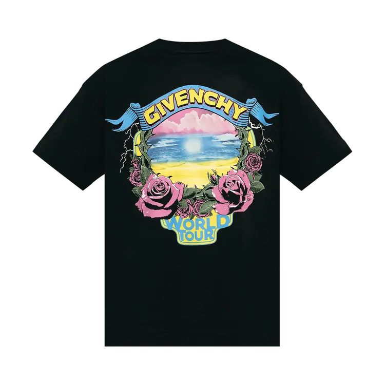 

Футболка Givenchy Logo Printed Crewneck 'Black', черный