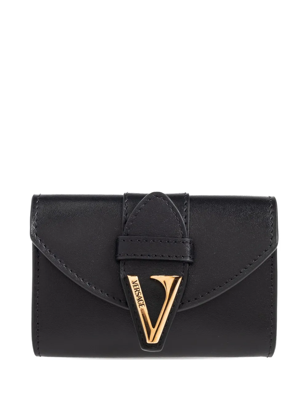 

Кошелек из кожи VERSACE, черный