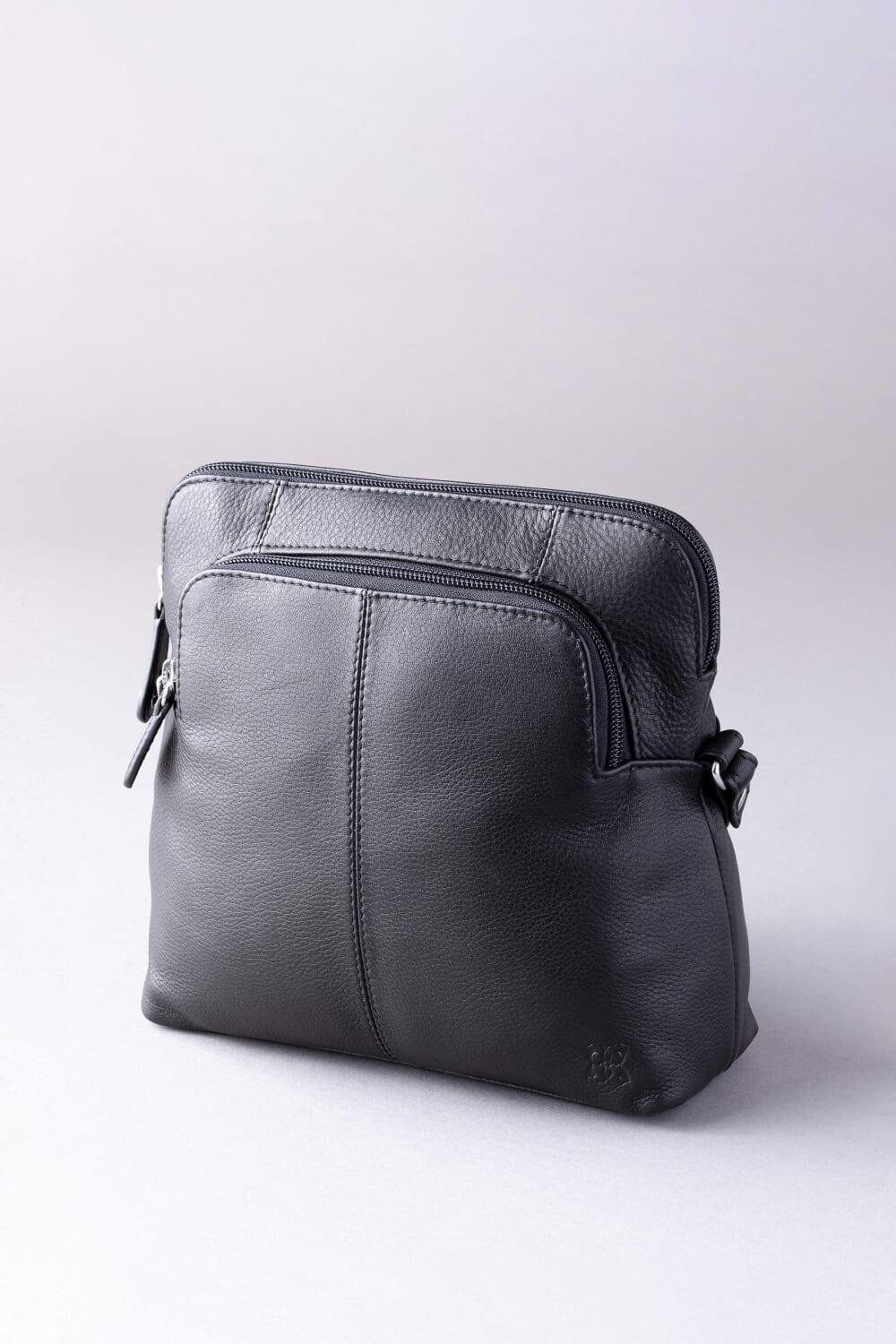 

Кожаная сумка через плечо 'Raven' Lakeland Leather, черный