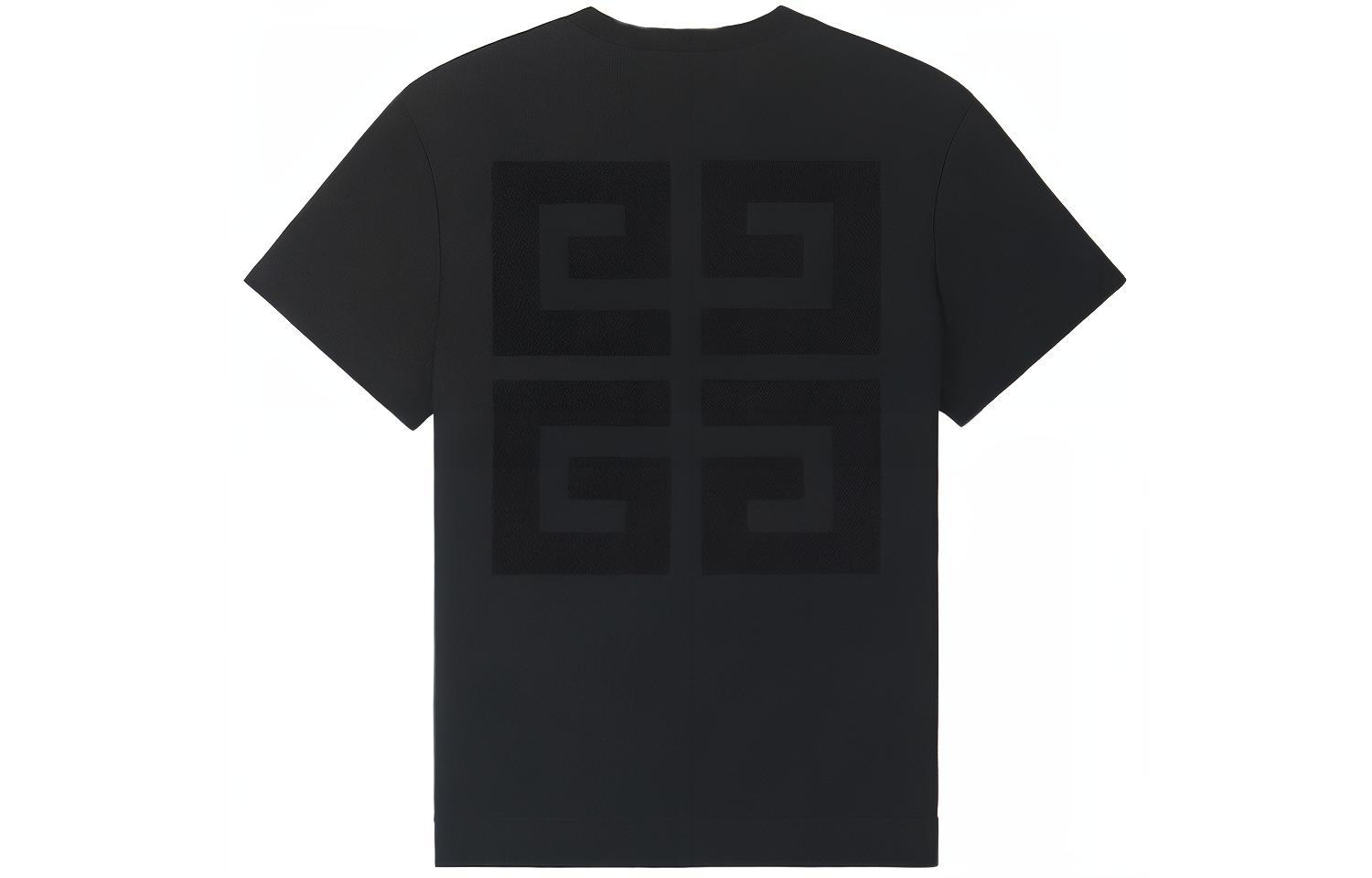 Футболка с короткими рукавами классического кроя 'Black' Givenchy — фото 3