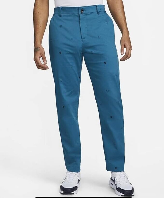 Мужские брюки-чиносы для гольфа Nike Dri-Fit с УФ-принтом, цвет «марина», Marina — фото 2