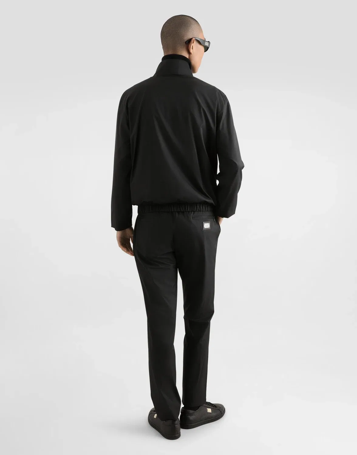 Легкая нейлоновая куртка с фирменным ярлыком DOLCE & GABBANA, черный — фото 3